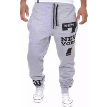 Amor Man New York 7 Dijital Baskılı  %100 Pamuk Ultra Hafif Yazlık Dış Mekan Erkek  Eşofman Altı