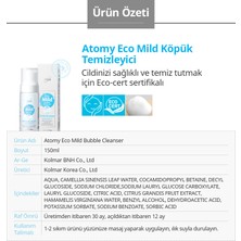 Atomy Eco Mıld Köpük Temizleyici 150 ml