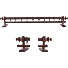 Officeofsy Ahşap Rustik Perde 100 cm