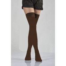 Diba Kadın Kışlık Gerçek Yün 2'li Paket Diz Üstü Çorap