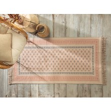 English Home Squares Dokuma Kilim 80 x 150 cm Taş - Kiremit