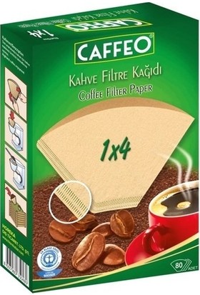 Caffeo Kahve Filtre Kağıdı 1x4 80ADET