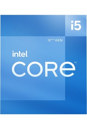 Intel Core i5-12400 6 Core 2.5ghz 18MB 65W LGA1700 12.nesil Box (Grafik Kart Var Fan Var)