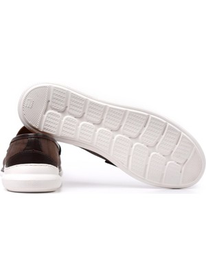 Tezcan Ayakkabı Pergamon Kahve Kroko Desenli Deri Erkek Loafer Ayakkabı