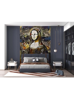 Orhun Store Mona Lisa 3D Poster - 3 Boyutlu Tek Parça Duvar Kağıdı