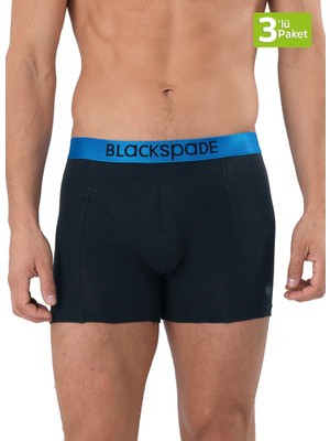 Blackspade Erkek Boxer 3lü Paket Modern Basics 9471 - Siyah Siyah Siyah