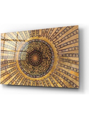 Eliza Home  Ayasofya Kubbesi Cam Tablo