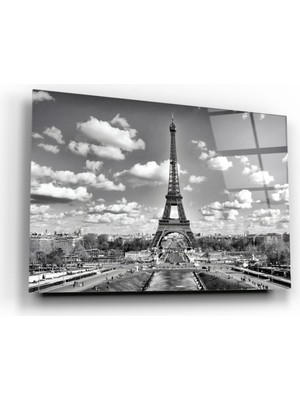 Eliza Home  Eyfel Kulesi Cam Tablo