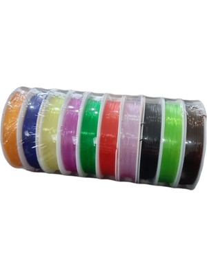 Çarşı Shop Esnek Lastik Renkli Misina 10 Adet  0,8 mm .renkli Esnek Lastik Misina.