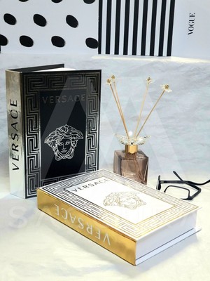 Lovely Book & Book Dekoratif Kutu 2'li Set Versace Kitap Kutu Set