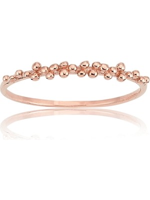 Fasek Gold Minimal Altın Yüzük - 14 Ayar Kadın Sarmaşık Minimal Altın Yüzük - Minimal Tomurcuk Yüzük