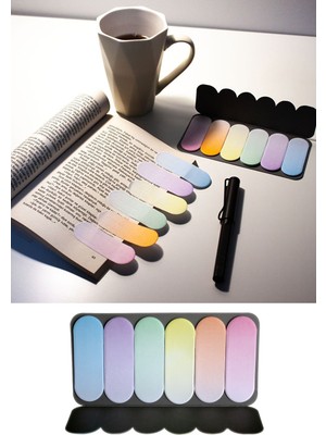 Pastel Renkli Kitap Sayfa Işaretleyici Ayraç 6 Renkli