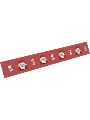 Vonluxe Noel Bel Bant Hattı Sınır Sticker Pvc Skirting Line Sticker 04 (Yurt Dışından)