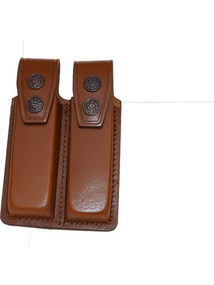 Kuyucular Deri Şarjör Kılıfı 7,65 mm Çiftli K-009-T