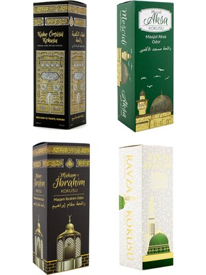 Esved Kabe Örtüsü Kokusu Mescidi Aksa Kokusu Makamı Ibrahim Kokusu ve Medine Ravza Kokusu Sprey 400 Ml.