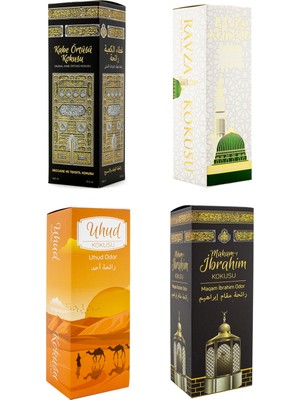 Esved Kabe Örtüsü Kokusu Medine Ravza Kokusu Uhud Kokusu ve Makamı Ibrahim Kokusu Sprey 400 Ml.