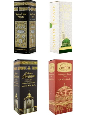 Esved Kabe Örtüsü Kokusu Medine Ravza Kokusu Makamı Ibrahim Kokusu ve Kubbetül Sahra Kokusu Sprey 400 Ml.