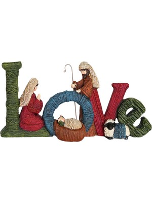 Ashley Modern Doğuş Süs Seti Zarif Profil Reçine Noel Dekorasyon Aşk Yeşil (Yurt Dışından)