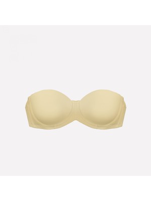 Nurteks 192 Kadın Desteksiz Straples Sütyen-Ten