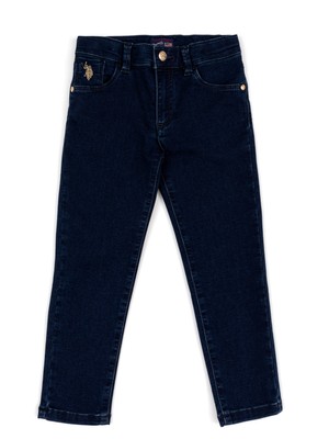 U.S. Polo Assn. Kız Çocuk Koyu Mavi Jean 50249628-DN0023