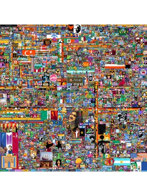 MonoStella Piksel Savaşları Reddit R/place Kanvas Tablo 2022