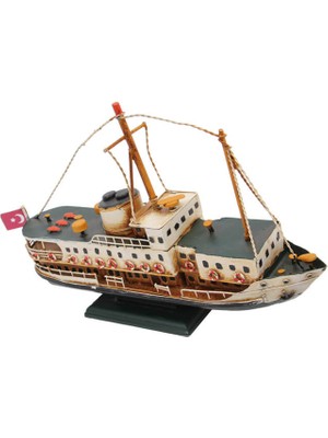 Myk Hediyelik Dekoratif Metal Gemi Eminönü-Kadıköy Yolcu Vapuru Modelidir