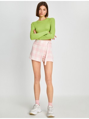 Koton Asimetrik Mini Etek