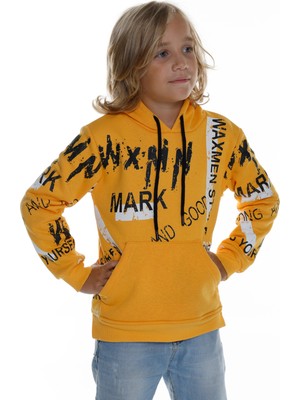 Cansın Mini Erkek Çocuk Mark Yazı Baskılı Sweatshirt 9-14 Yaş 14141