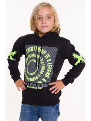 Cansın Mini Erkek Çocuk Kapşonlu Sweatshirt 9-14 Yaş 14142