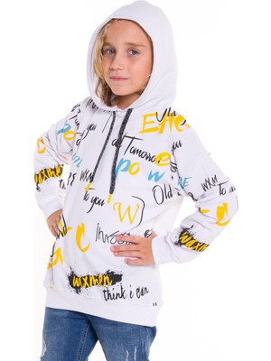 Cansın Mini Erkek Çocuk Kapşonlu 2 Iplik Sweatshirt 9-14 Yaş 14027