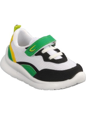 Cool Beyaz-Sarı-Yeşil Bebek Spor Ayakkabı