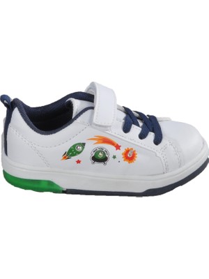 Cool Beyaz-Yeşil Çocuk Spor Ayakkabı