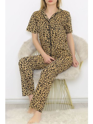 Bkmc Desenli Pijama Takımı Leopar