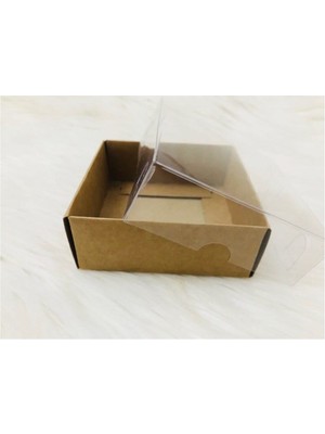 Megaw Kraft Asetat Kapaklı Kutu 9X9X3 cm (25 Adet)