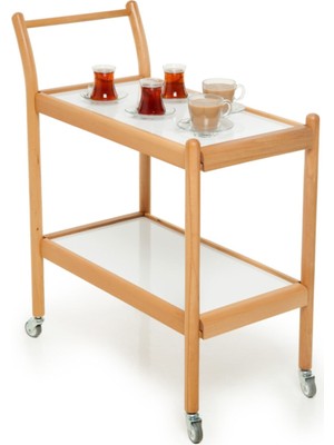 Megaw Mutfak Servis Arabası - Natürel