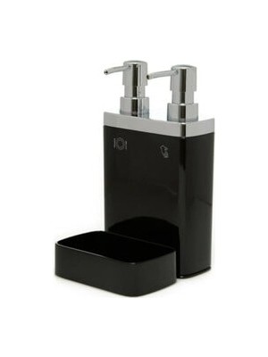 Megaw Viva 2'li Sıvı Sabunluk Süngerli Siyah