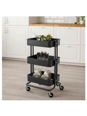 Megaw Ikea Raskog Servis Arabası, Siyah