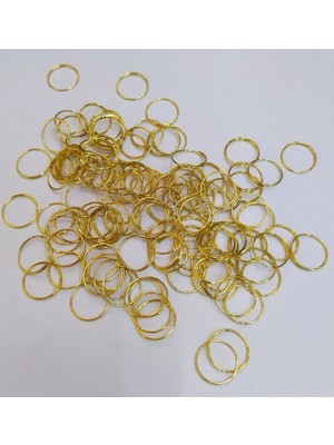 Efe Toys Küpe Kolye Takı Anahtarlık Birbirine Ekleme Aparatı Altın Metal Avize Halkası (100) Adet