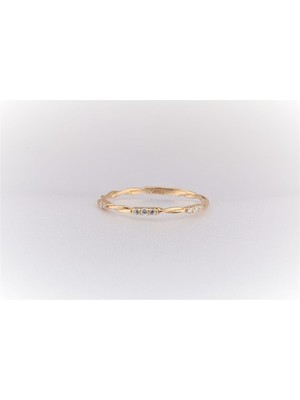 Fasek Gold Altın Yüzük - 14 Ayar Altın Burma Tel Minimal Yüzük - Hediyelik Altın Yüzük