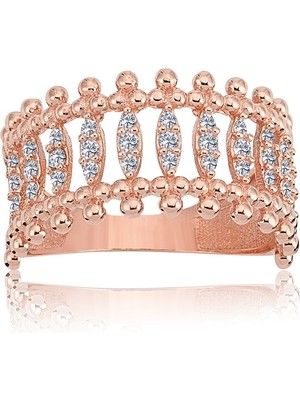 Fasek Gold Gümüş Yüzük - Asterix Tacı Güverseli Tasarım Gösterişli 925 Ayar Gümüş Yüzük - Hediyelik Gümüş Yüzük