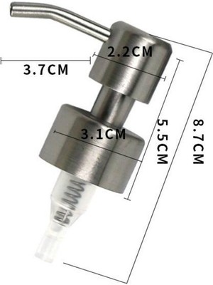 Sunsky 5 Adet Paslanmaz Çelik Pompa Kafası Sabunluk Dişli Meme (Yurt Dışından)