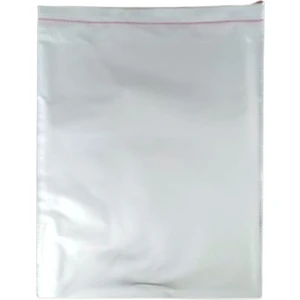 Lüx Bantlı Hediye Poşeti 20 x 35 cm 50'li Gümüş