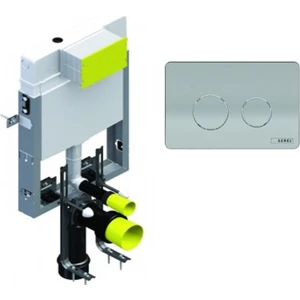 SEREL Smooth Gömme Rezervuar [8cm] ve Kumanda Paneli [Mat] | T020111-PİB