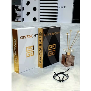 Lovely Book & Book 2'li Set Givenchy Dekoratif Kutu Set Kitap Kutu Set