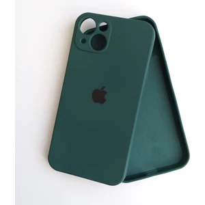 More Gsm Apple iPhone 13 Uyumlu Kamera Korumalı Lansman Içi Kadife Silikon Kılıf - Haki Yeşil