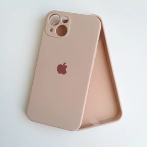 More Gsm Apple iPhone 13 Uyumlu Kamera Korumalı Lansman Içi Kadife Silikon Kılıf - Açık Pembe