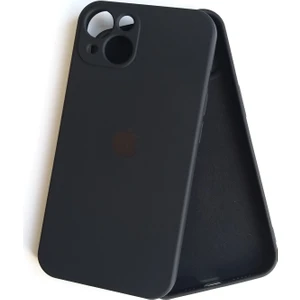 More Gsm Apple iPhone 13 Uyumlu Kamera Korumalı Lansman Içi Kadife Silikon Kılıf - Siyah