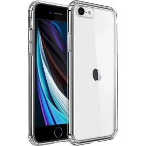Mobaxaksesuar Apple iPhone Se 2022 Kılıf Şeffaf Silikon Hibrit Case Kapak