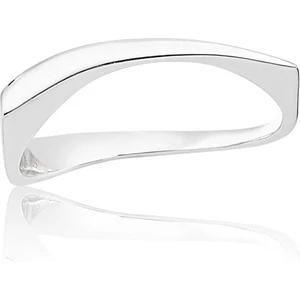 Fasek Gold Taşsız Altın Yüzük - 14 Ayar Altın Yay Çizgi Taşsız Kadın Yüzük - Eşe, Sevgiliye Hediyelik Yüzük