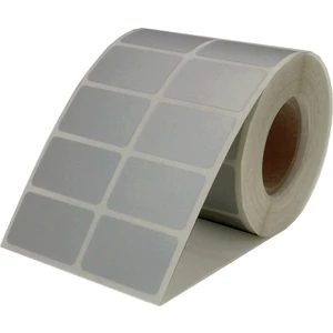 Dijital Barkod 30x40 mm Baskısız Silver Mat Demirbaş Etiketi 500 Adet
